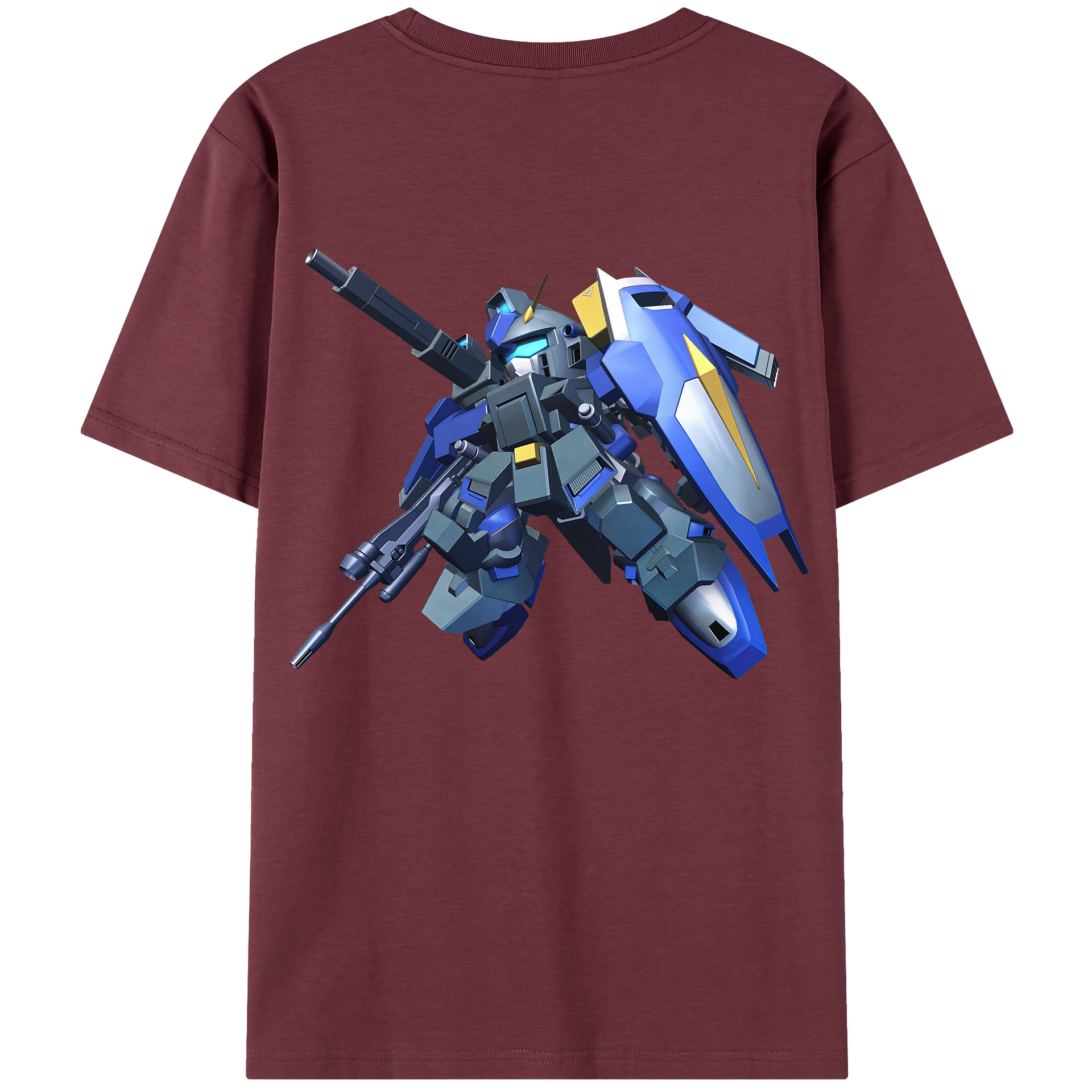 （画像用） 機動戦士ガンダム Mobile Suit Gundam 綿100％半袖Tシャツ（背面プリント）